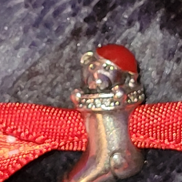 Bear in stocking Christmas pandora charm - Picture 4 of 7